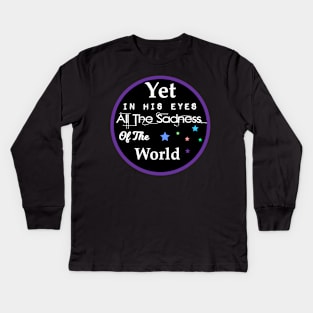 In His Eyes Kids Long Sleeve T-Shirt